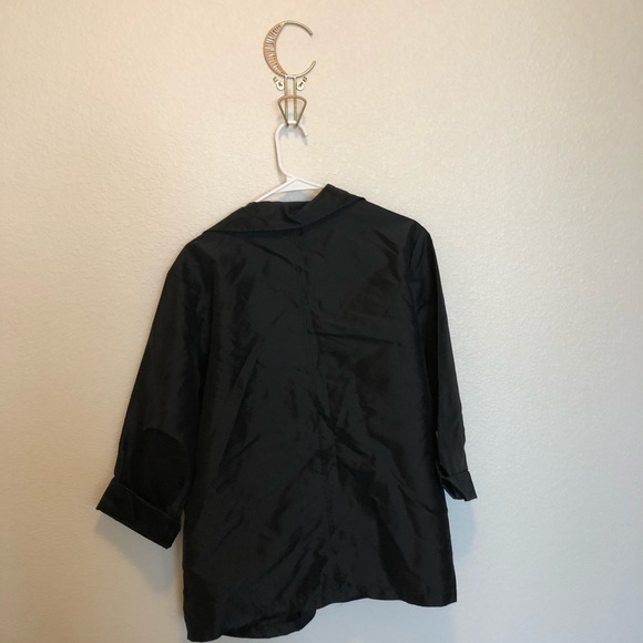 Sunhee Moon Black Elbow Patch Jacket Size 3 - Picture 7 of 7